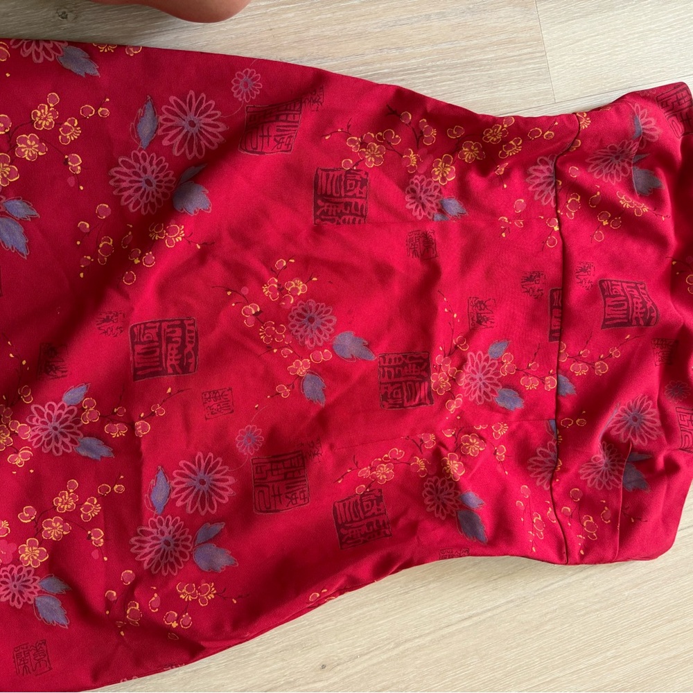 Vintage Y2K No Boundaries red mini slip dress